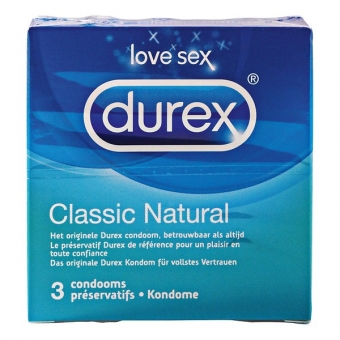 DUREX CONDOOM CLASSIC NATURAL 6PK X 3ST